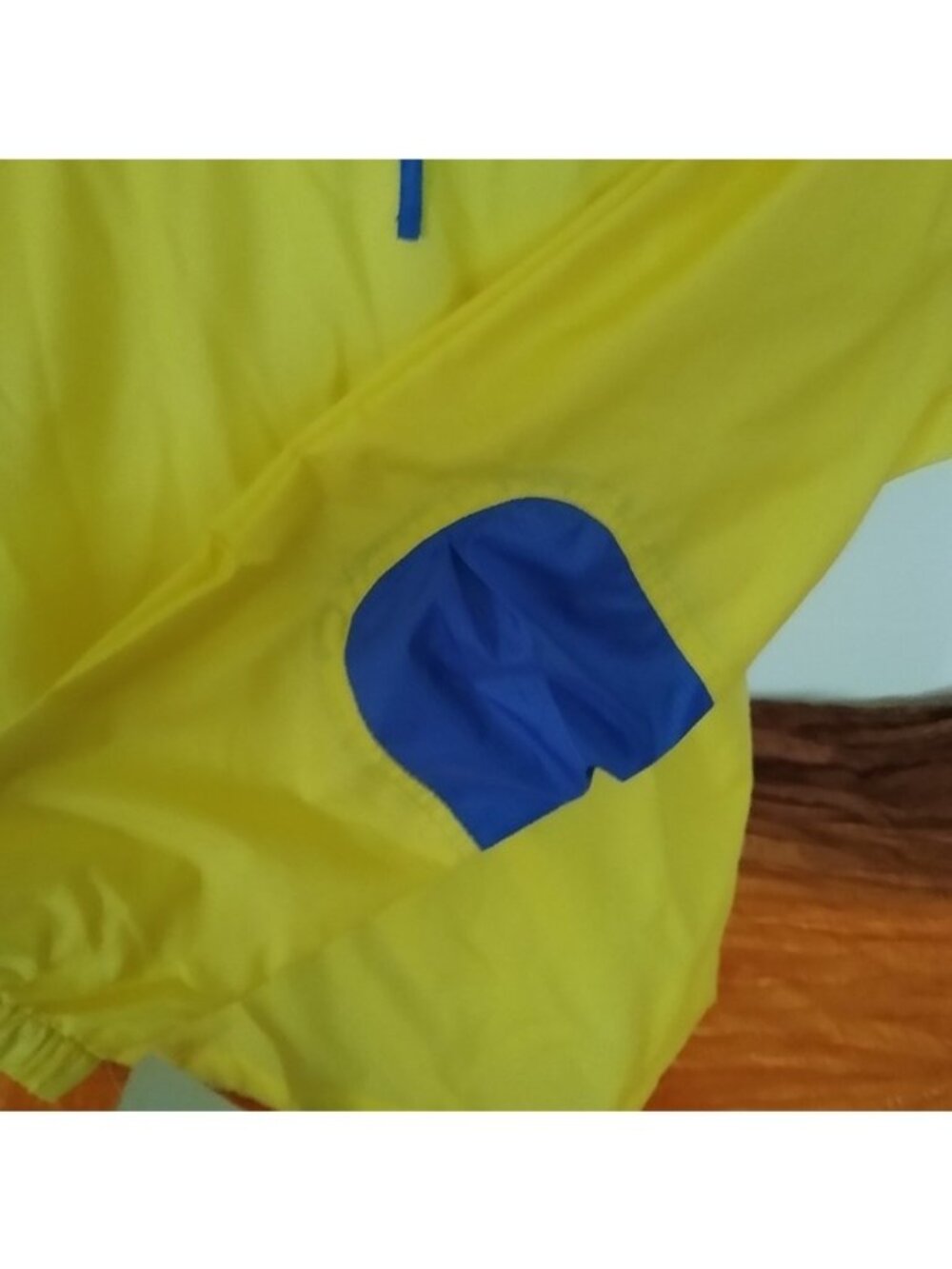 Beach Rays Yellow + Blue 1/4 Zip Jacket, XXL - Picture 3 of 9